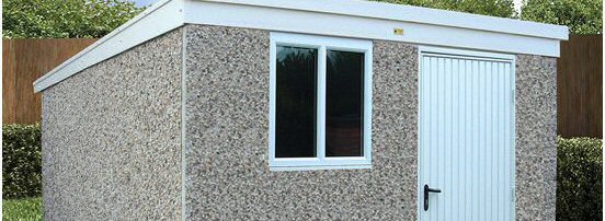 Pent Deluxe Lidget Concrete Garages