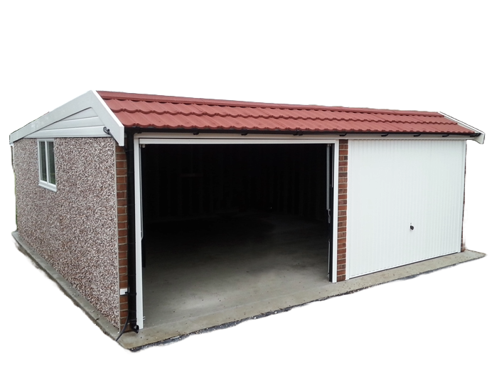 Mansard Deluxe Lidget Concrete Garages