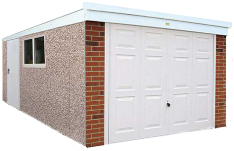 Pent Deluxe Lidget Concrete Garages
