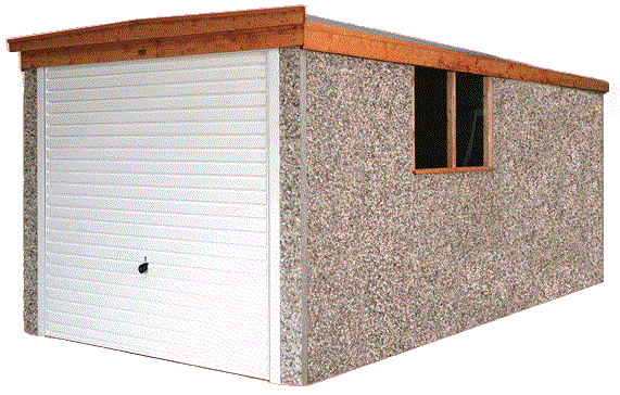 Pent Deluxe Lidget Concrete Garages